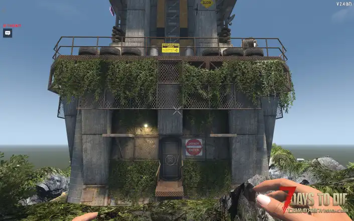 七日杀 废土风峡谷存档，小地基版本和带车库版本预制件。