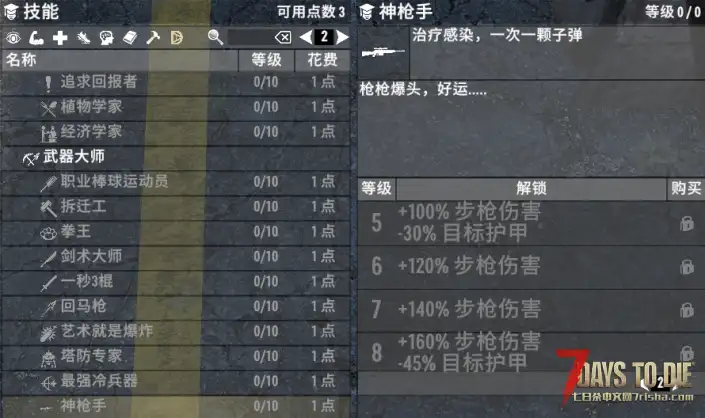 V1.x 【N网转载汉化】额外技能Perks Plus