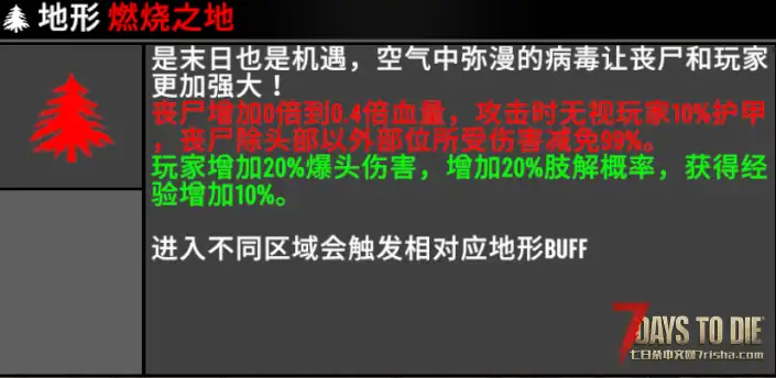 【小型MOD】地形BUFF-不同地形给玩家或丧尸不同效果（V1.0/直连）