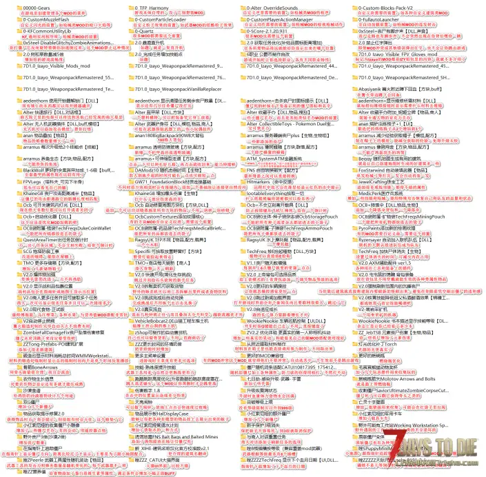 【整合包】V2.1Mod自用整合包含100+MOD，包括IZY枪包、塔科夫枪包以及玩具手办MOD等