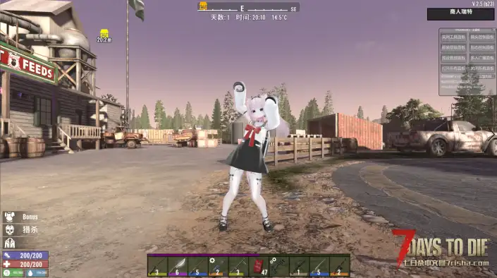 VRoid Mod / Custom Avatar 自改模 双马尾学生服可爱猫猫