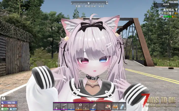 VRoid Mod / Custom Avatar 自改模 双马尾学生服可爱猫猫