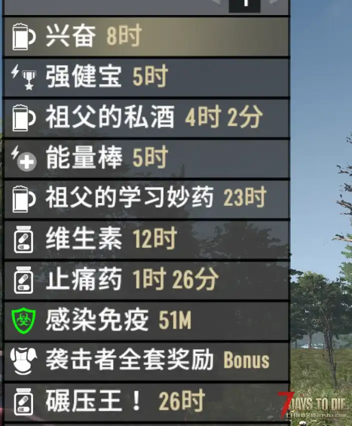 【V3.3】增益时长60倍|祖父私酒 近战攻击距离+200%|取消祖父私酒醉酒画面