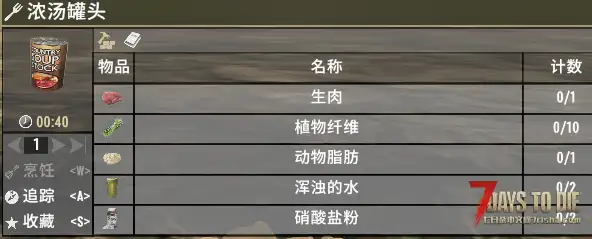 【优化！！】可制作罐头食物【制作配方！！】