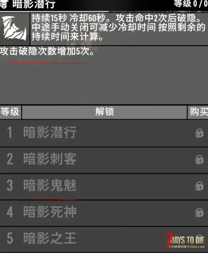 【技能/功能/Mod】暗影潜行