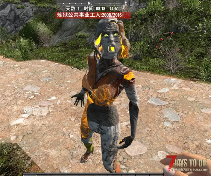 全部僵尸替换为派对女孩，但是贴图异常，求大佬帮忙看一下，是不是哪里需要修改一下