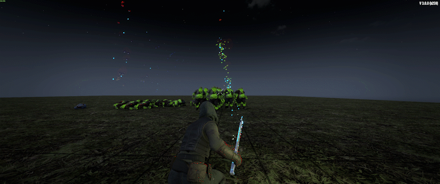 (V3.X)【战斗爽HD系列包V1.3】众多元素武器炫酷施法技能多重剑气附魔成长宝石命中及击杀反馈