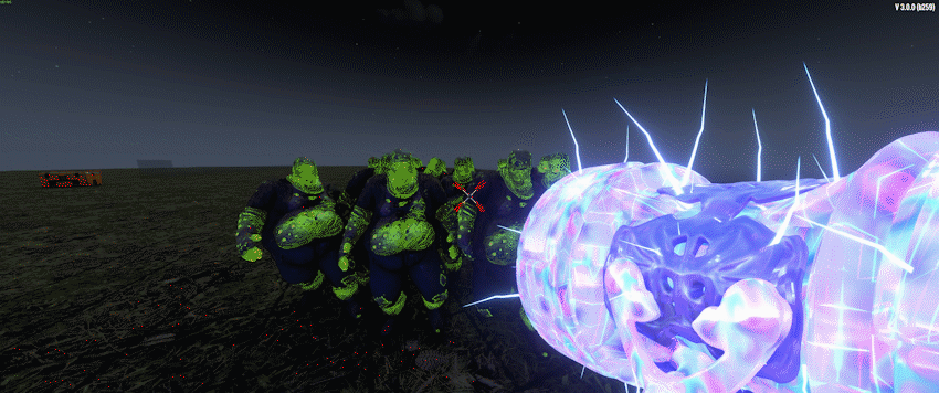 (V3.X)【战斗爽HD系列包V1.3】众多元素武器炫酷施法技能多重剑气附魔成长宝石命中及击杀反馈