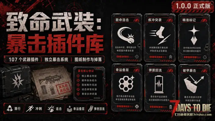 【V3.0】致命武装：暴击插件库-107个武器插件&独立暴击系统
