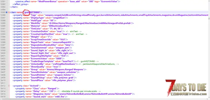 求助——批量修改所有枪械的弹夹容量MagazineSize