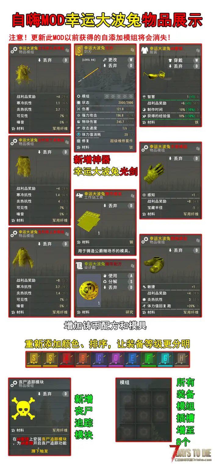 【大型MOD】更新：七日杀A20.6亡灵遗产2.6.17 ZH_MOD_230603003