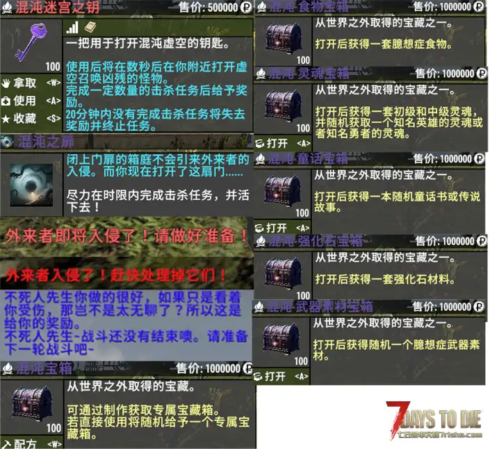 【七日杀2.N版本适配MOD】 臆想症 [A2.0版本]（塔科夫模组通过兼容性测试）