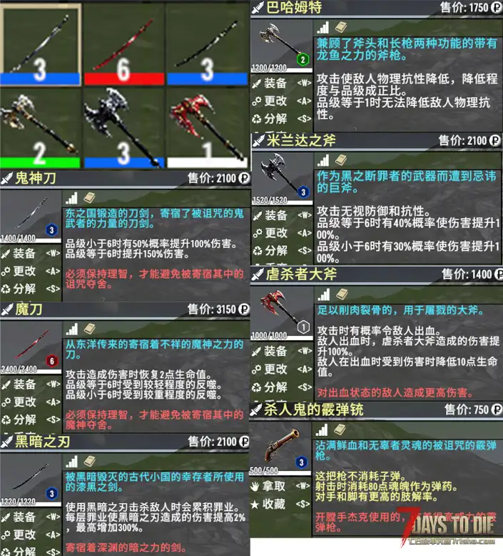 【七日杀2.N版本适配MOD】 臆想症 [A2.0版本]（塔科夫模组通过兼容性测试）