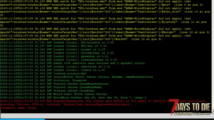 启动报错：EXC ArgumentException