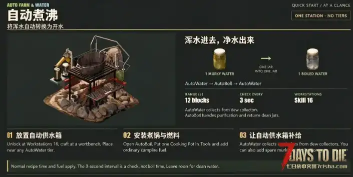 【自动收割+露水收集器自动管理+自动烧水】【三合一】【V3.3】【汉化】