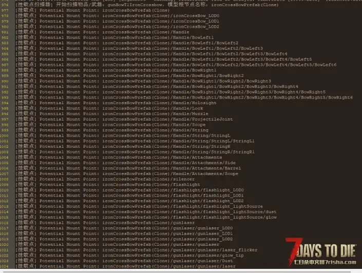每日一个小Mod V2.4(b6) 获取物品/武器 的所有挂载点