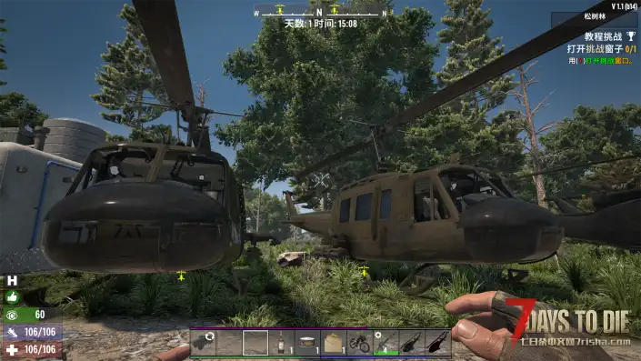 UH1休伊直升机（主驾驶导弹副驾驶机枪双武器）乌拉尔台风反地雷防伏击车 M35军用卡车