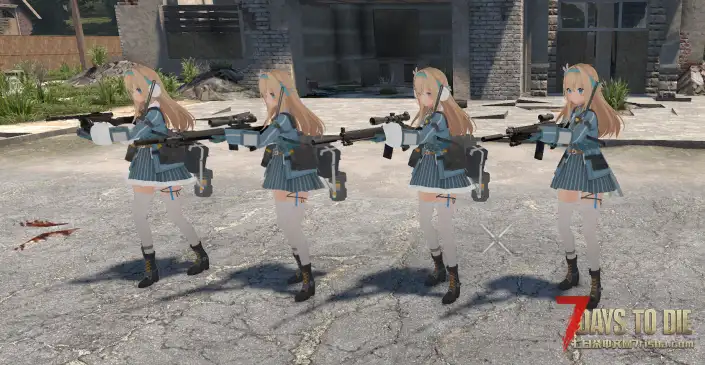 【小型MOD】少前2追放索米NPCmod角色 带眨眼表情 裙子物理 日语语音