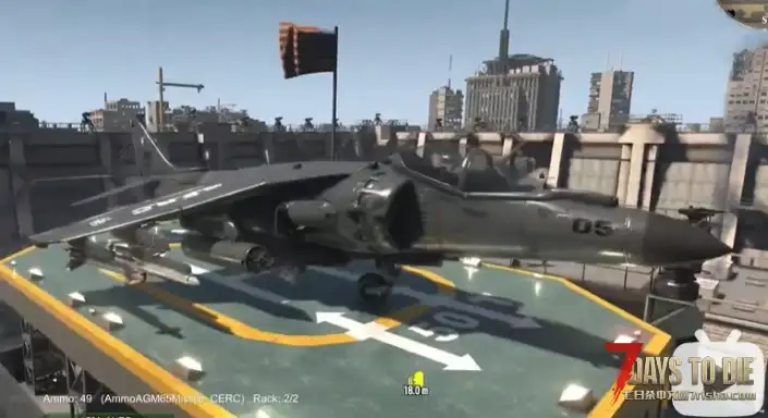 【小型MOD】AV-8B“鹞”式垂直起降战斗机模组—七日杀首款VTOL喷气机，矢量喷口可切换