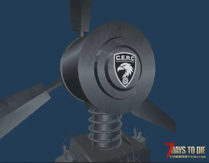 【七日杀·工业革命】智能风电·自动采矿机·基地防爆门、升降机三合一功能包单机联机