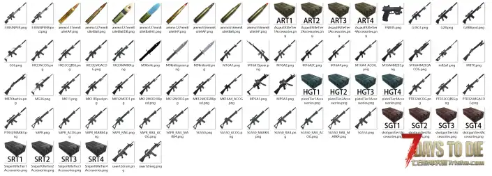 【大型MOD】七日杀NPC武器大修2.5（54把武器，NPC武器替换，NPC用武器）单机联机(原创)