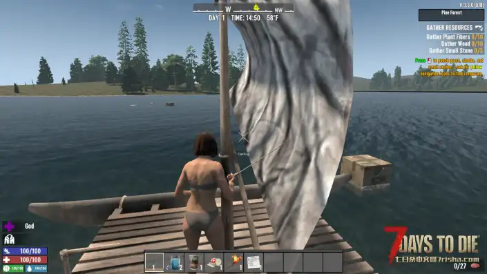 【V3.3 b18】水世界 – 钓鱼佬:钓鱼、水生生物与水上生存