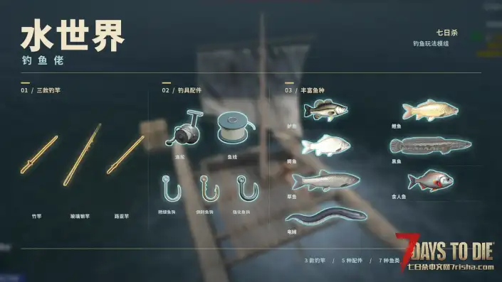 【V3.3 b18】水世界 – 钓鱼佬:钓鱼、水生生物与水上生存