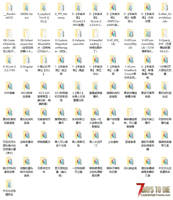 丧尸原地不动但会攻击,大佬们帮看下是哪个MOD冲突?