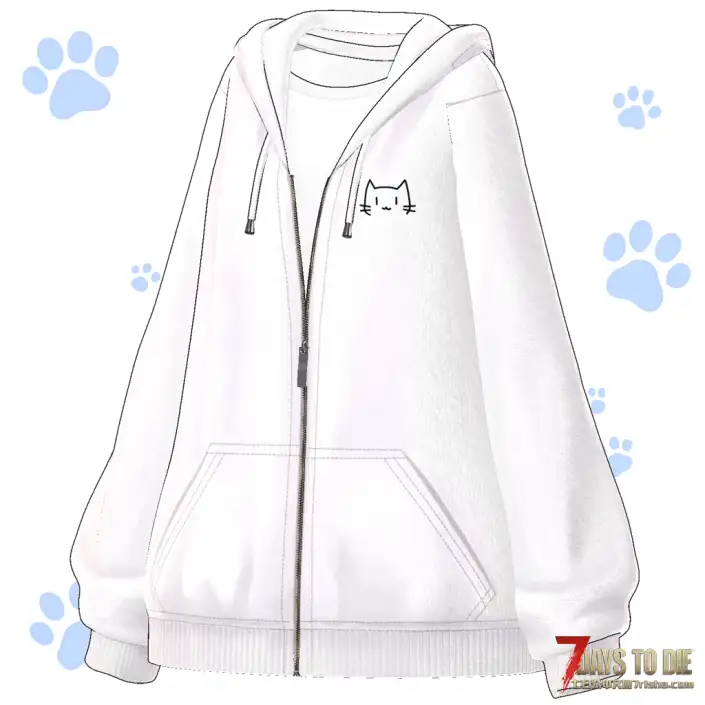 【VRoid Mod / Custom Avatar】七日杀V2.5 Eku猫猫改模 双马尾连帽衫