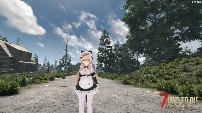 【七日杀V2.5 CustomAvatars-Alpha】Eku猫猫涩涩女仆装