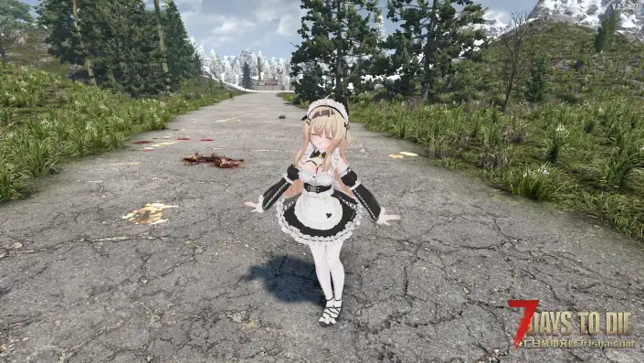 【七日杀V2.5 CustomAvatars-Alpha】Eku猫猫涩涩女仆装