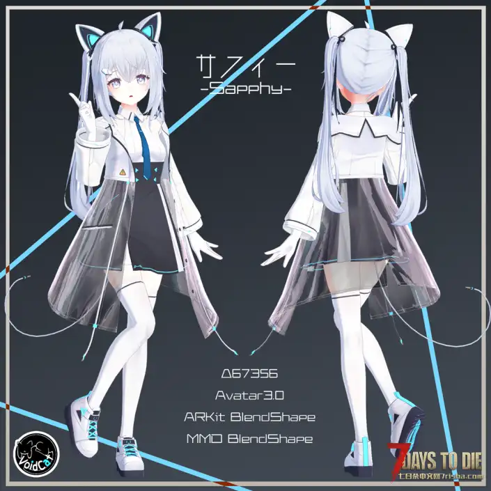 【七日杀V2.5 CustomAvatars-Alpha】Flare 夏菲 爱丽丝菲 人物模型三连！