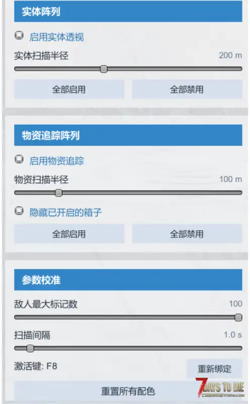 【透视mod】丧尸,动物,物资透视与探测等32类透视,支持v3.0及以上游戏版本