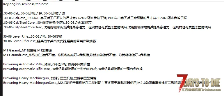 【搬运】(已汉化)转至外网8月13日的.30-06武器mod
