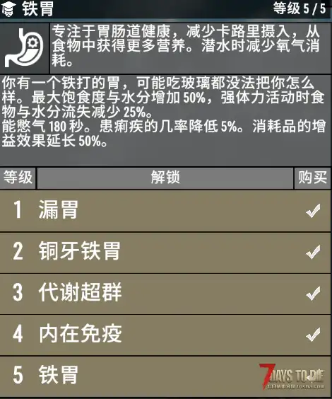 [小型MOD] 铁胃PLUS（V2.0/原创）